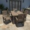 Highwood Usa Lehigh 7pc Rectangular Outdoor Patio Furniture Dining Set 72 x 42 AD-ST7LH1CO4AA-WBR - alternate 2
